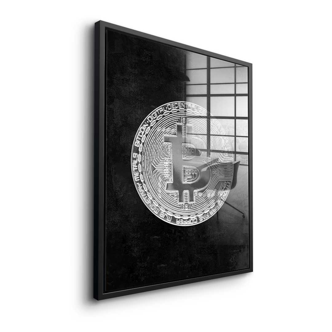 Black Bitcoin - Acrylglas