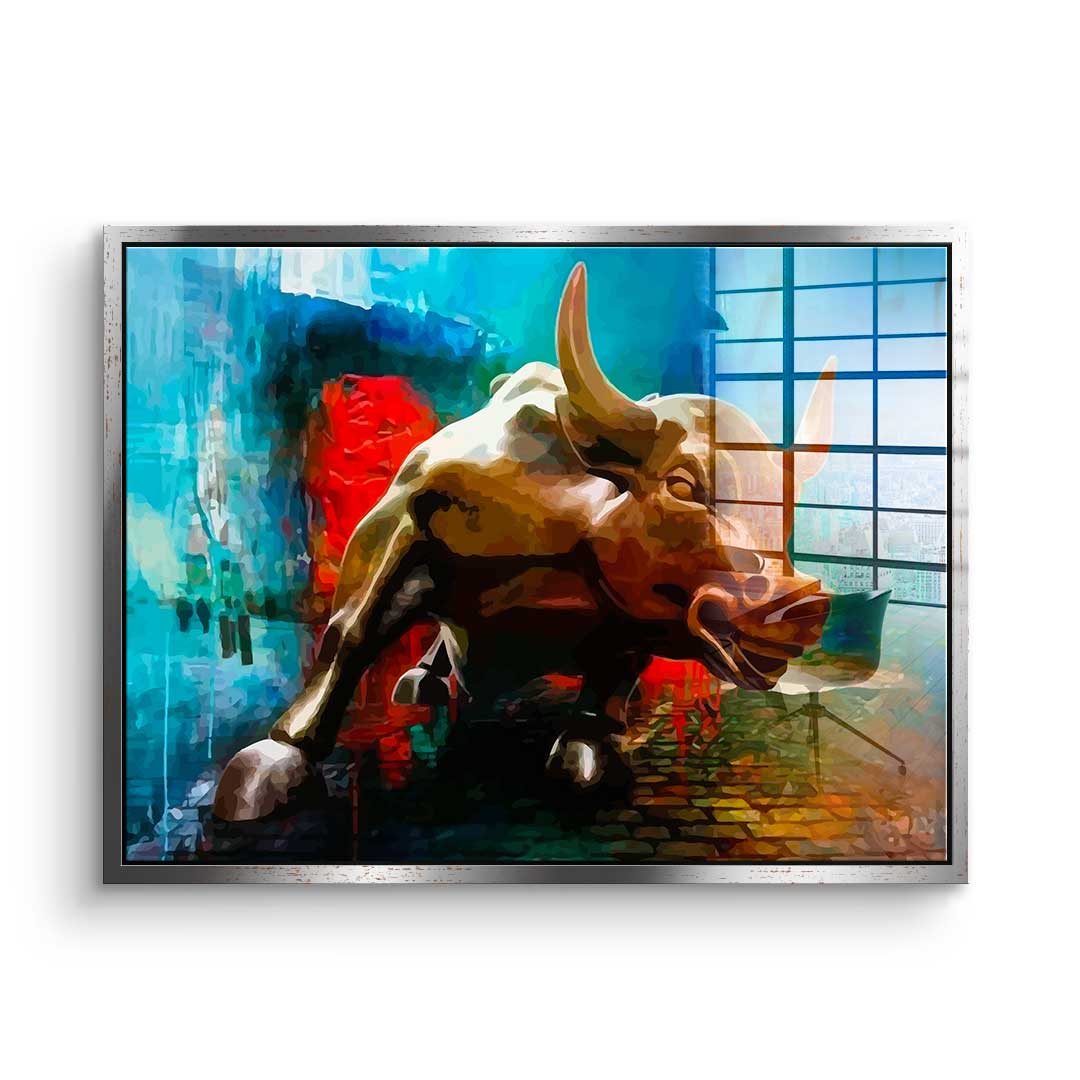 Bronze Bull - Acrylic glass