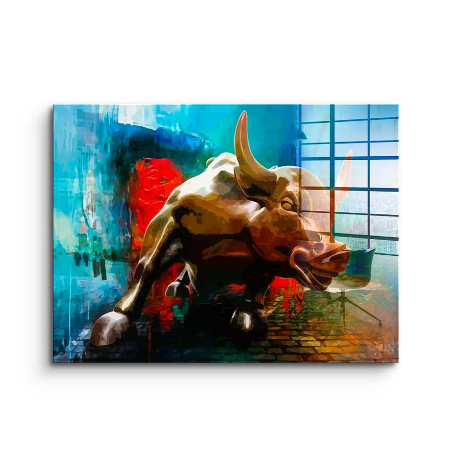 Bronze Bull - Acrylglas