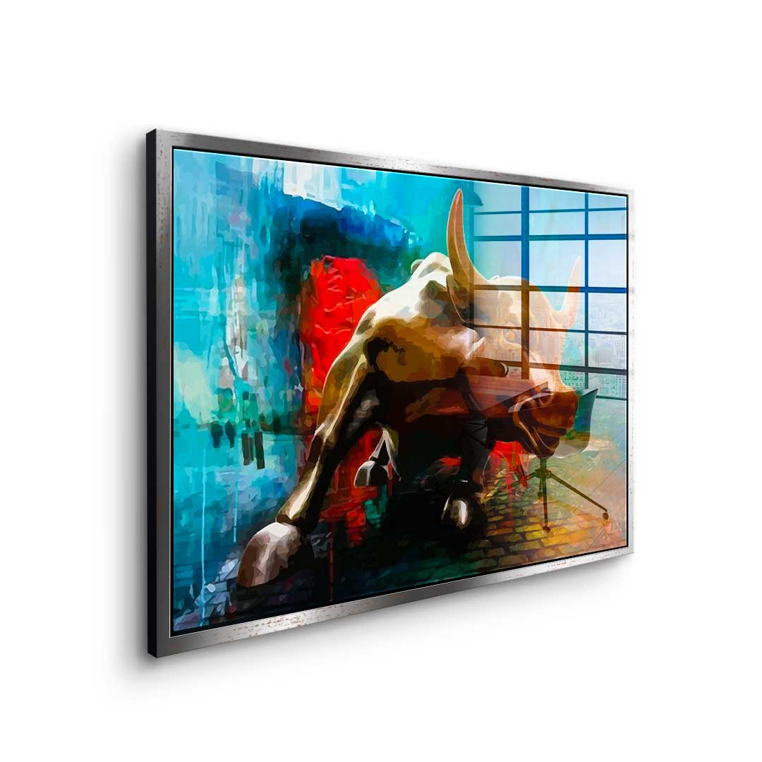 Bronze Bull - Acrylic glass