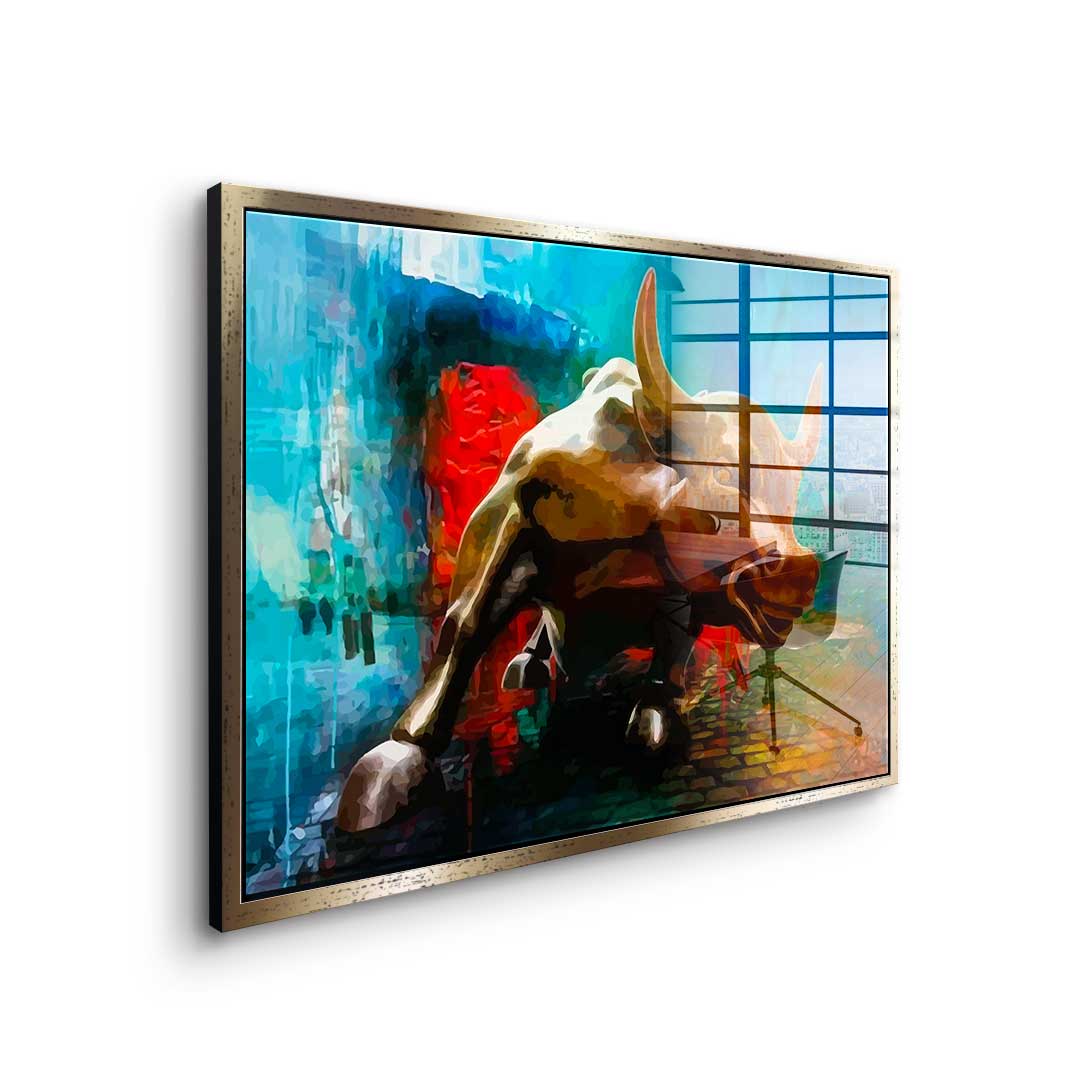 Bronze Bull - Acrylic glass