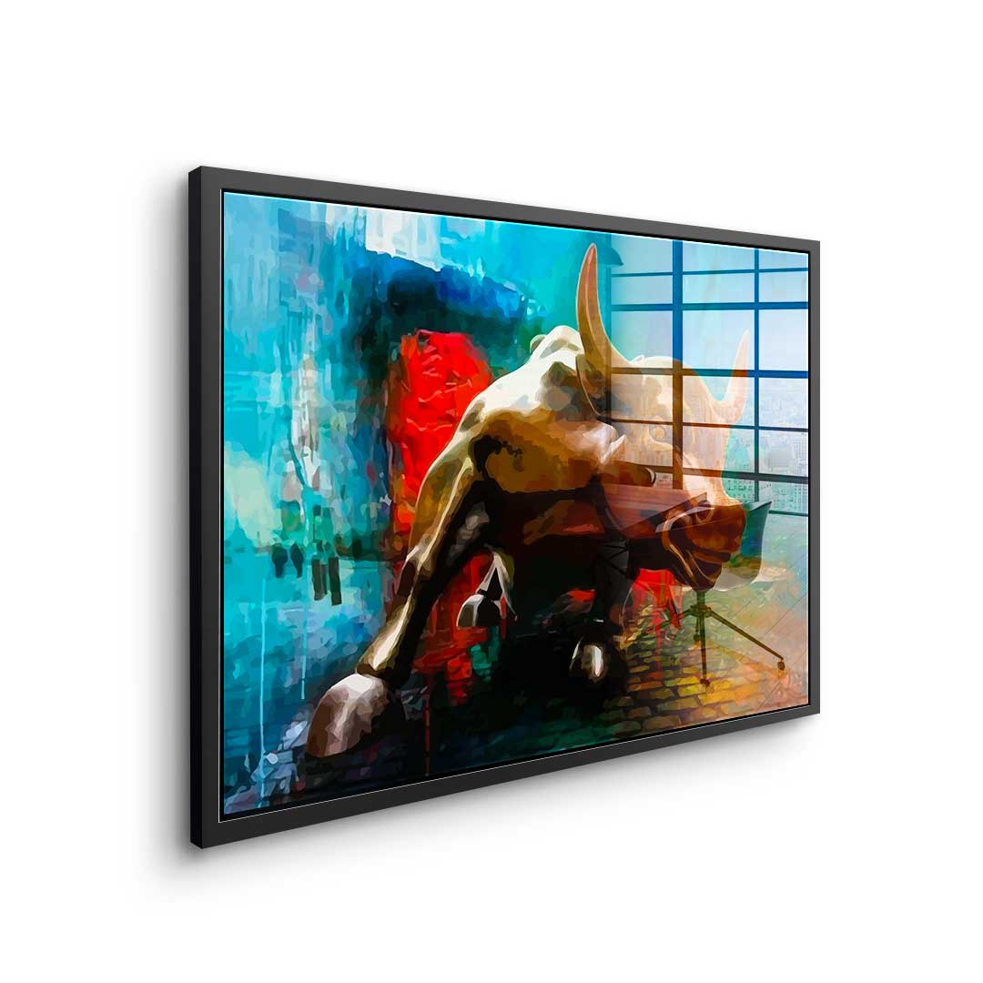 Bronze Bull - Acrylic glass