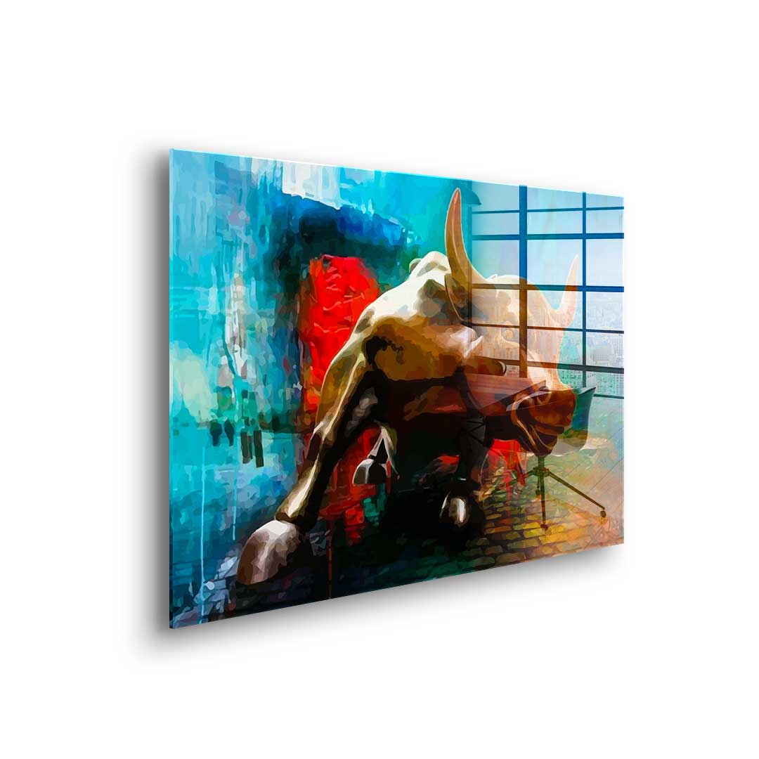 Bronze Bull - Acrylic glass