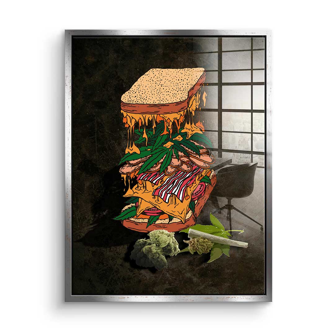 Cannabis Sandwich - Acrylglas