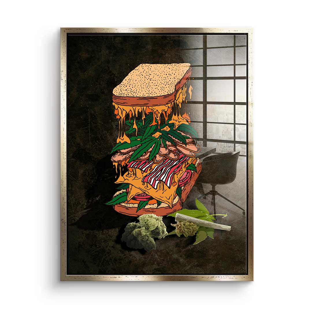 Cannabis Sandwich - Acrylglas