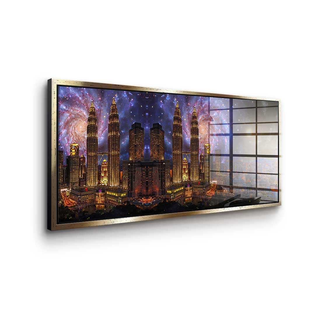 Stadt der Galaxy - Acrylglas