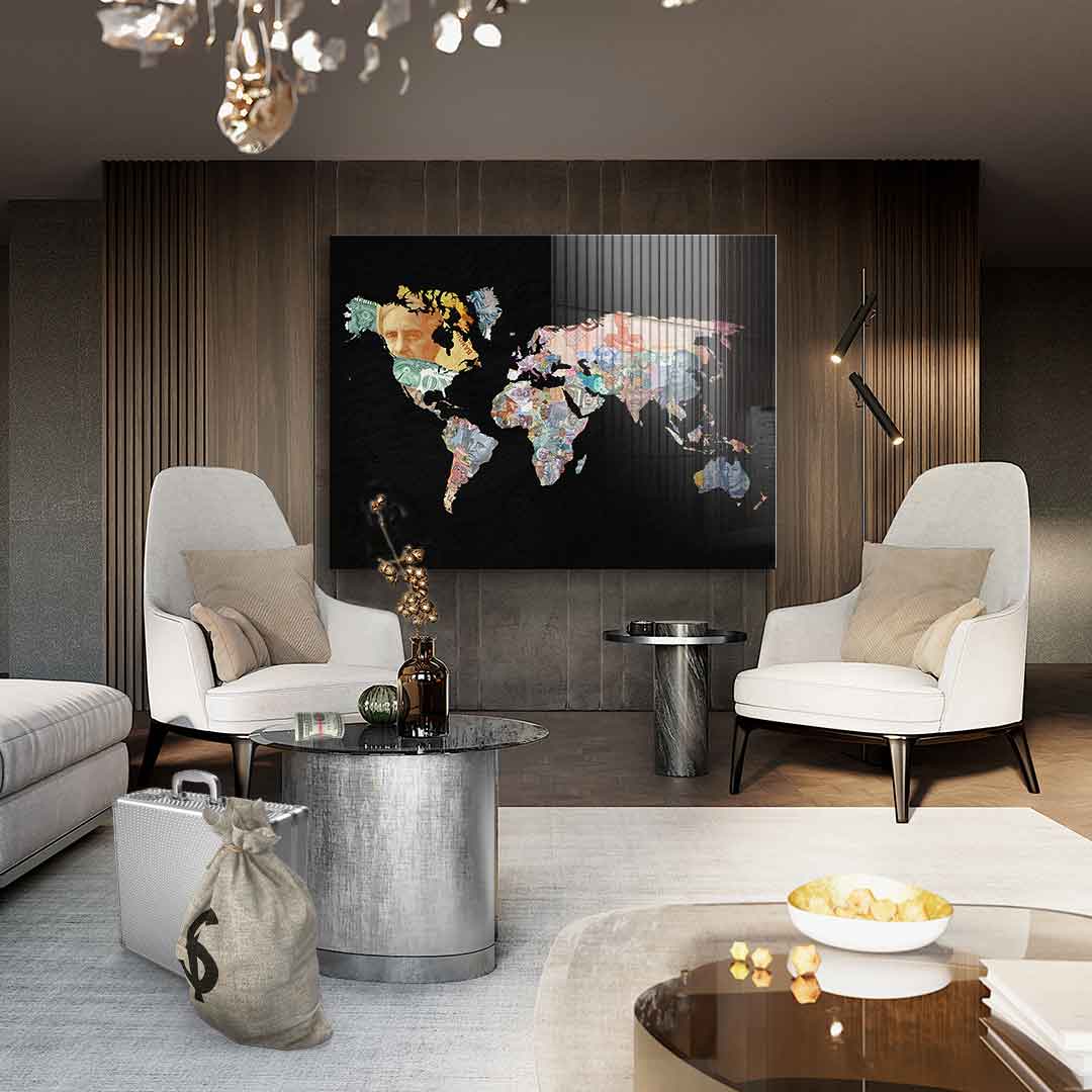 Money rules the world - Black Edition - Acrylic glass