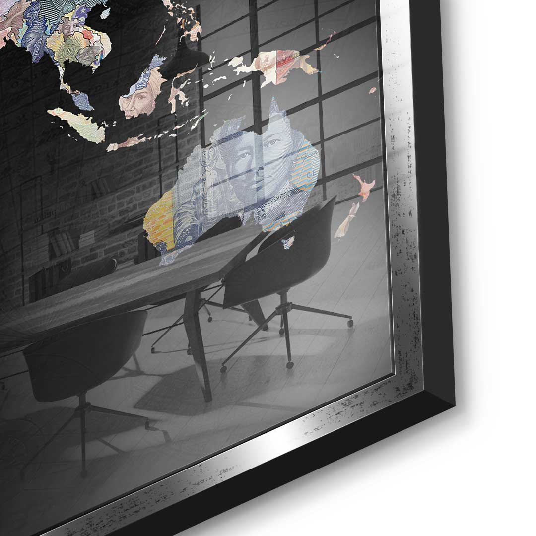 Money rules the world - Black Edition - Acrylic glass