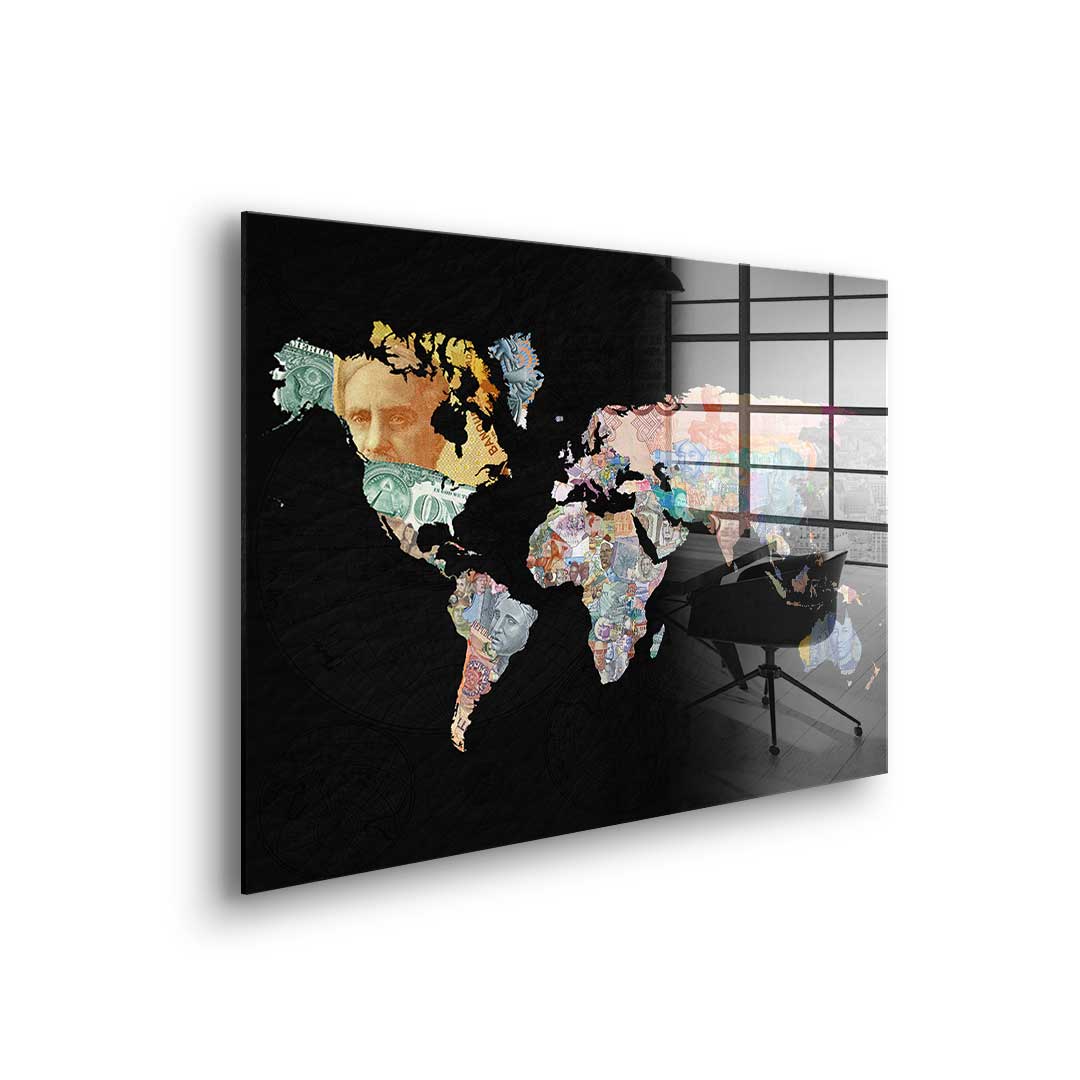 Geld regiert die Welt - Black Edition - Acrylglas
