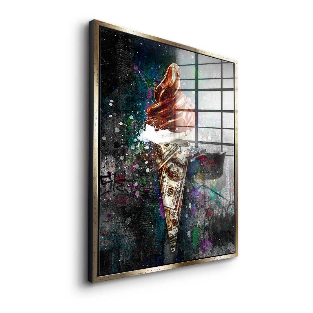 ICE CREAM X MONEY - Acrylic glass