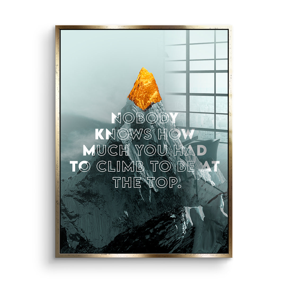 Be at the Top - Acrylglas