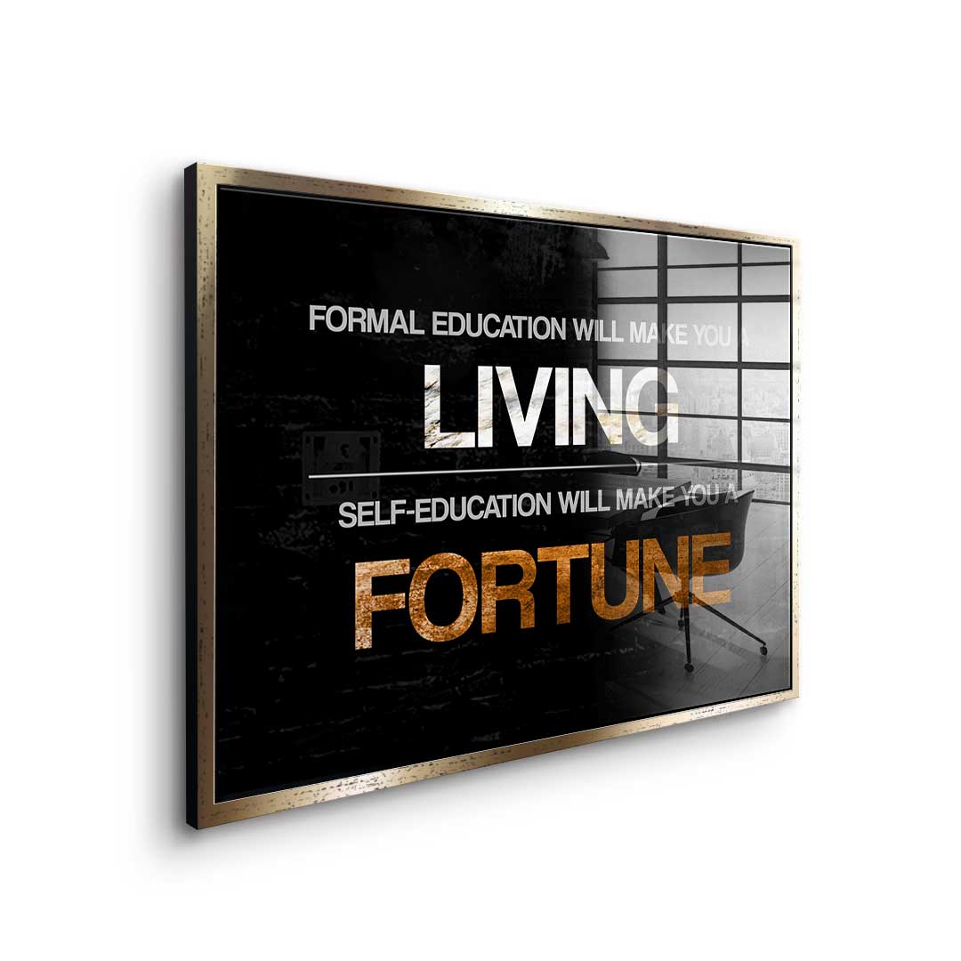 Formal Education vs. Self Education - Acrylglas