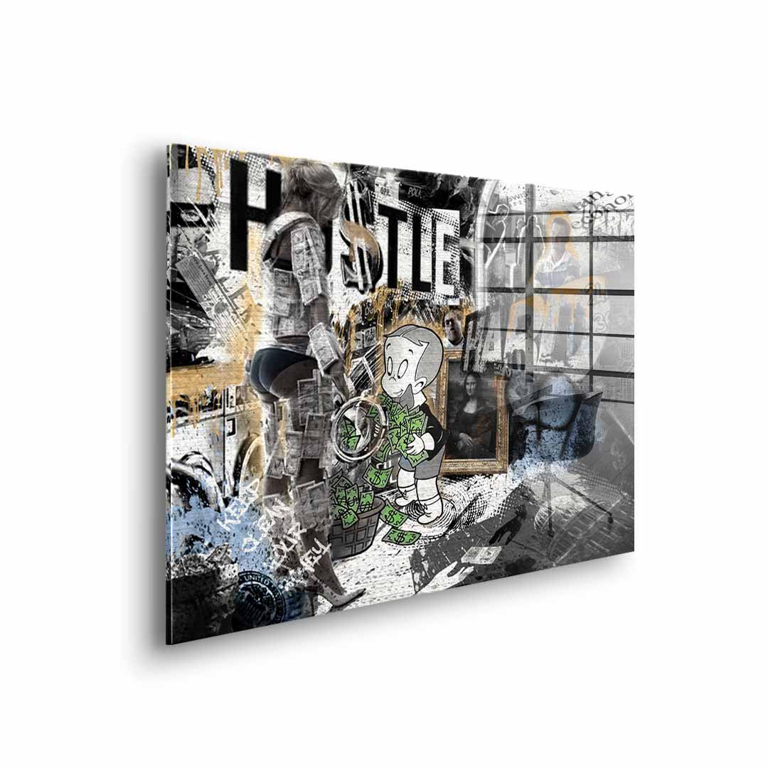Hustle Hard - Acrylglas