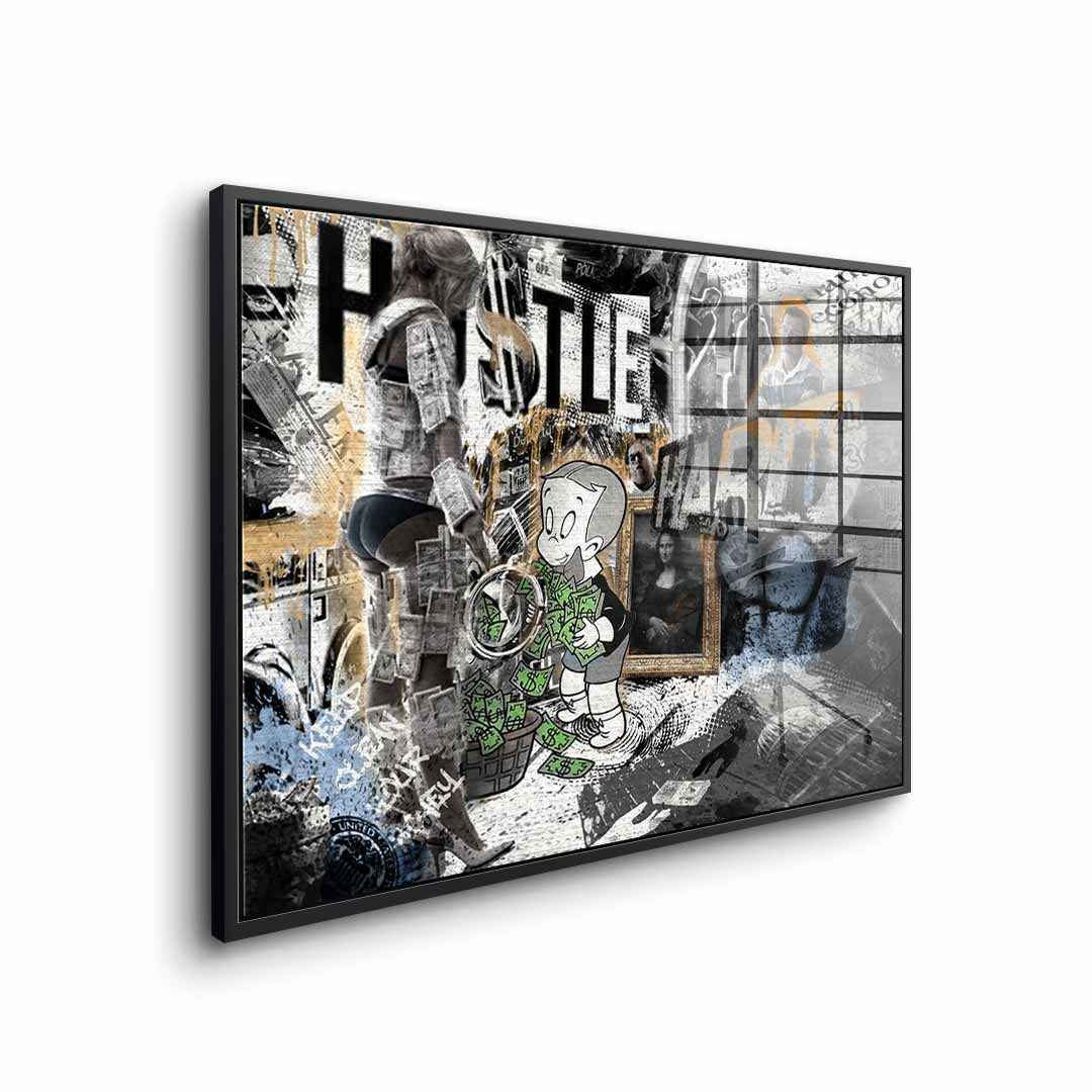 Hustle Hard - Acrylglas