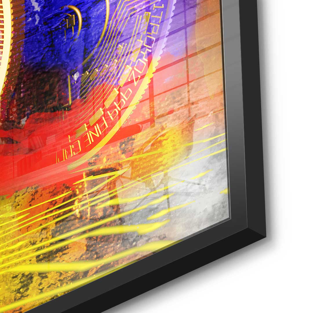 Multiple Bitcoin - Acrylglas