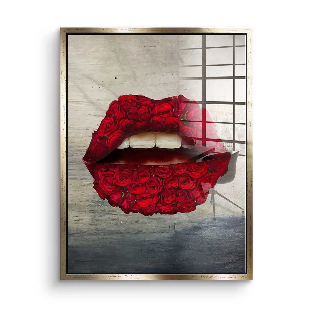 Lips X Roses - Acrylic Glass
