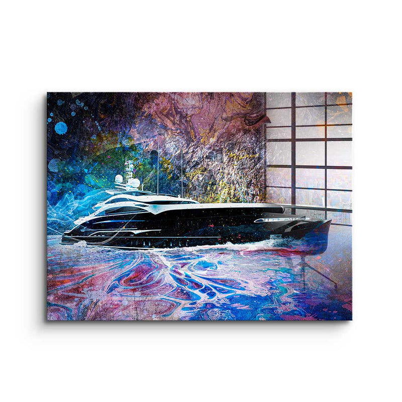 Private yacht - acrylic
