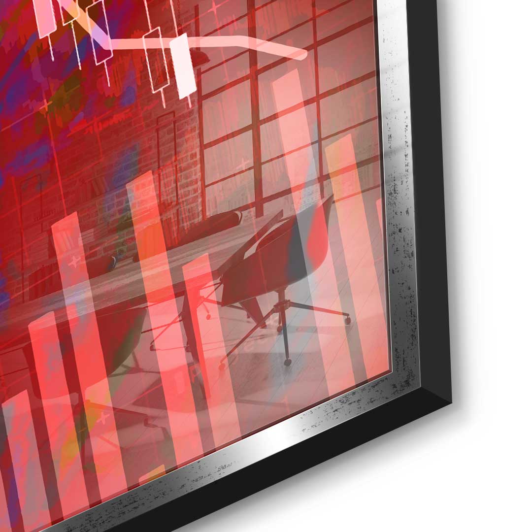 Rote Power - Acrylglas