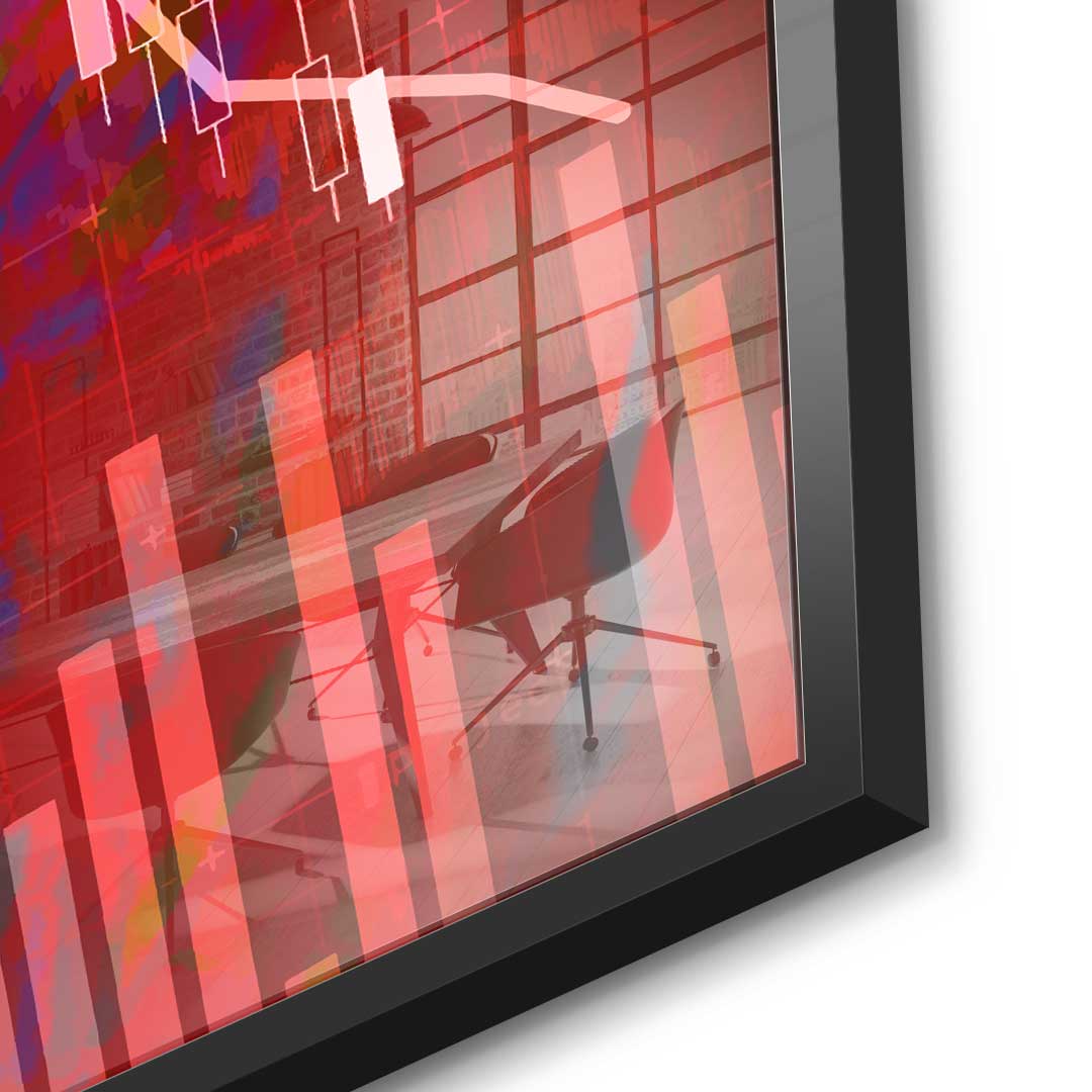 Rote Power - Acrylglas