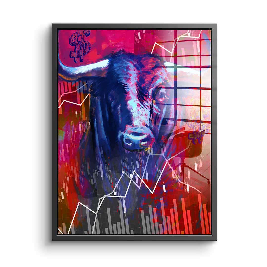 Rote Power - Acrylglas