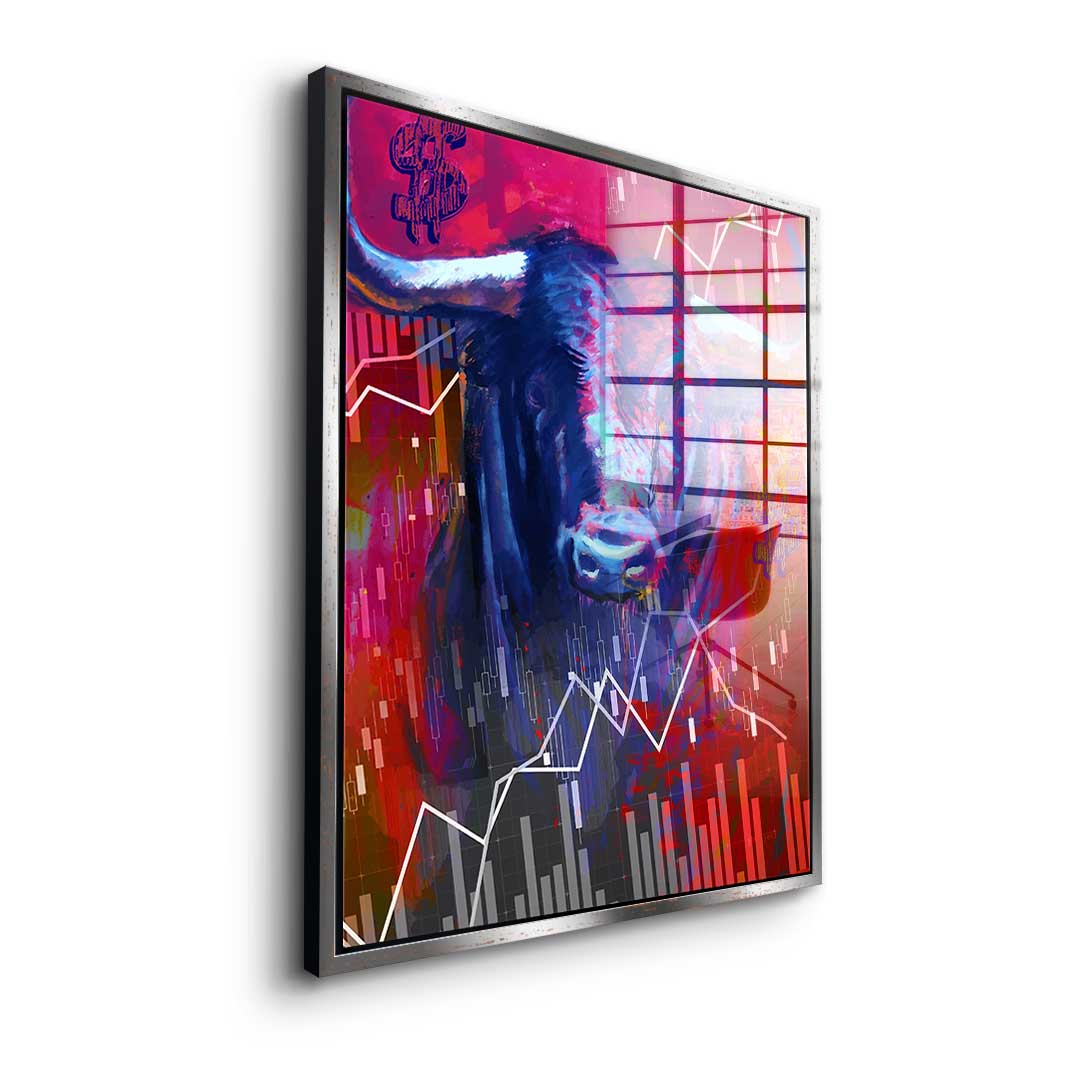 Rote Power - Acrylglas