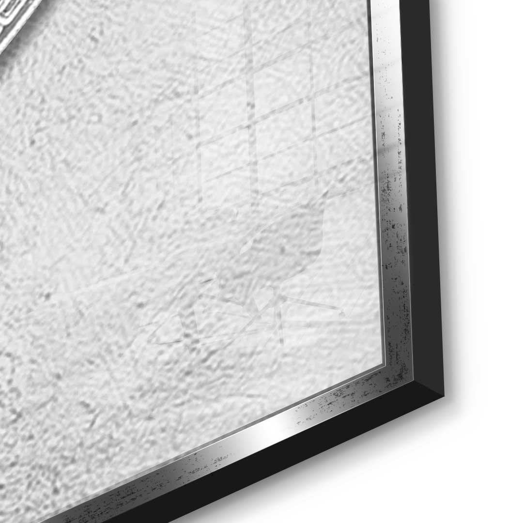 Silver Bitcoin - Acrylglas