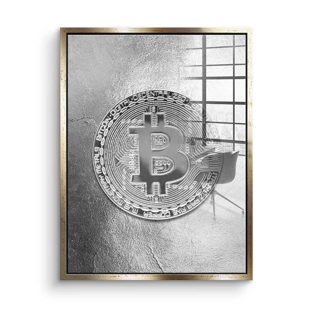 Silver Bitcoin - Acrylic