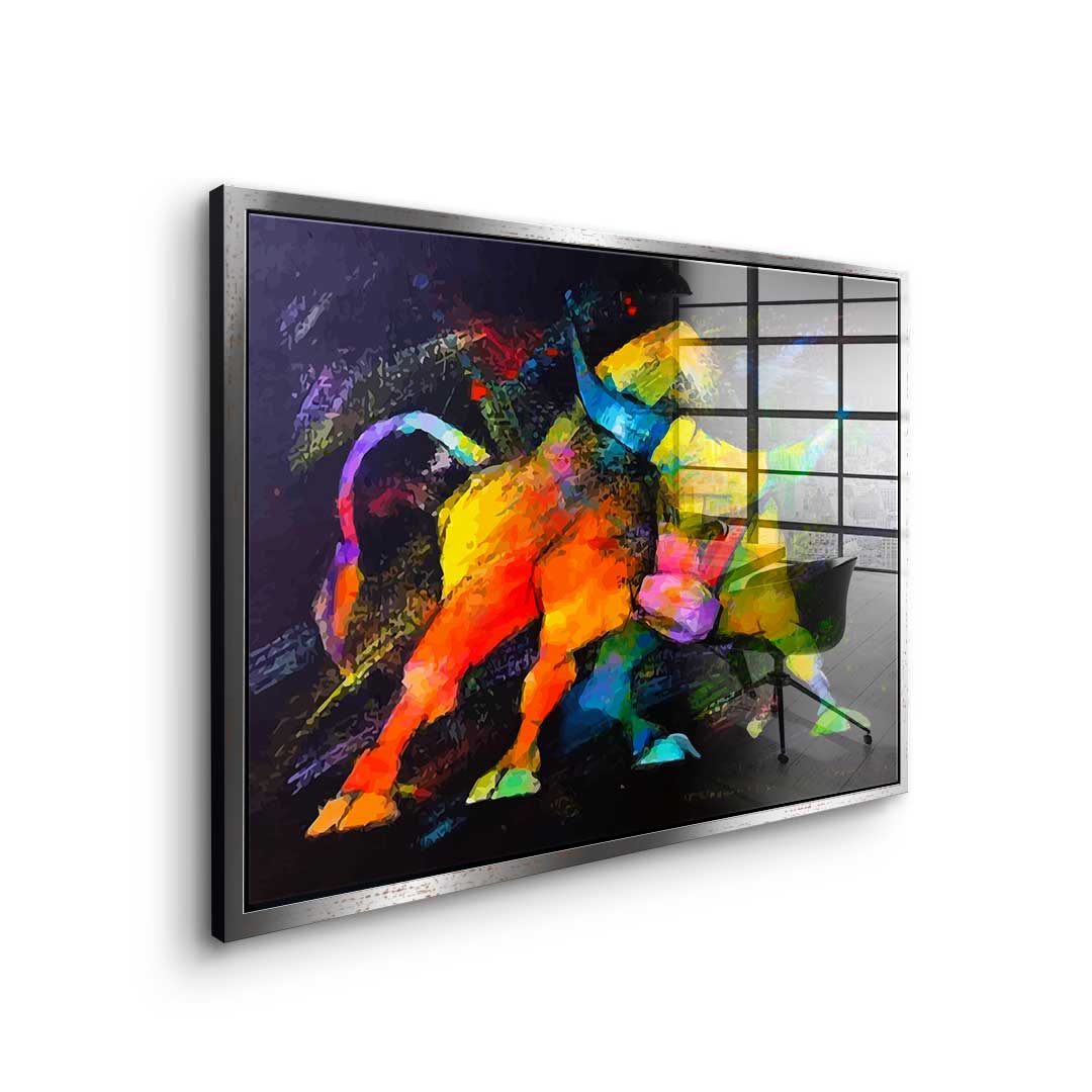 Wilder Bulle - Acrylglas