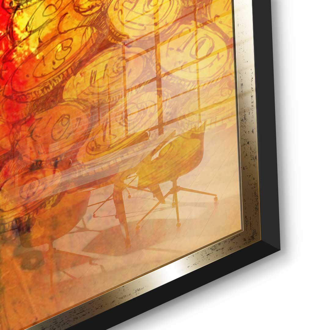 Time is money - acrylic glass