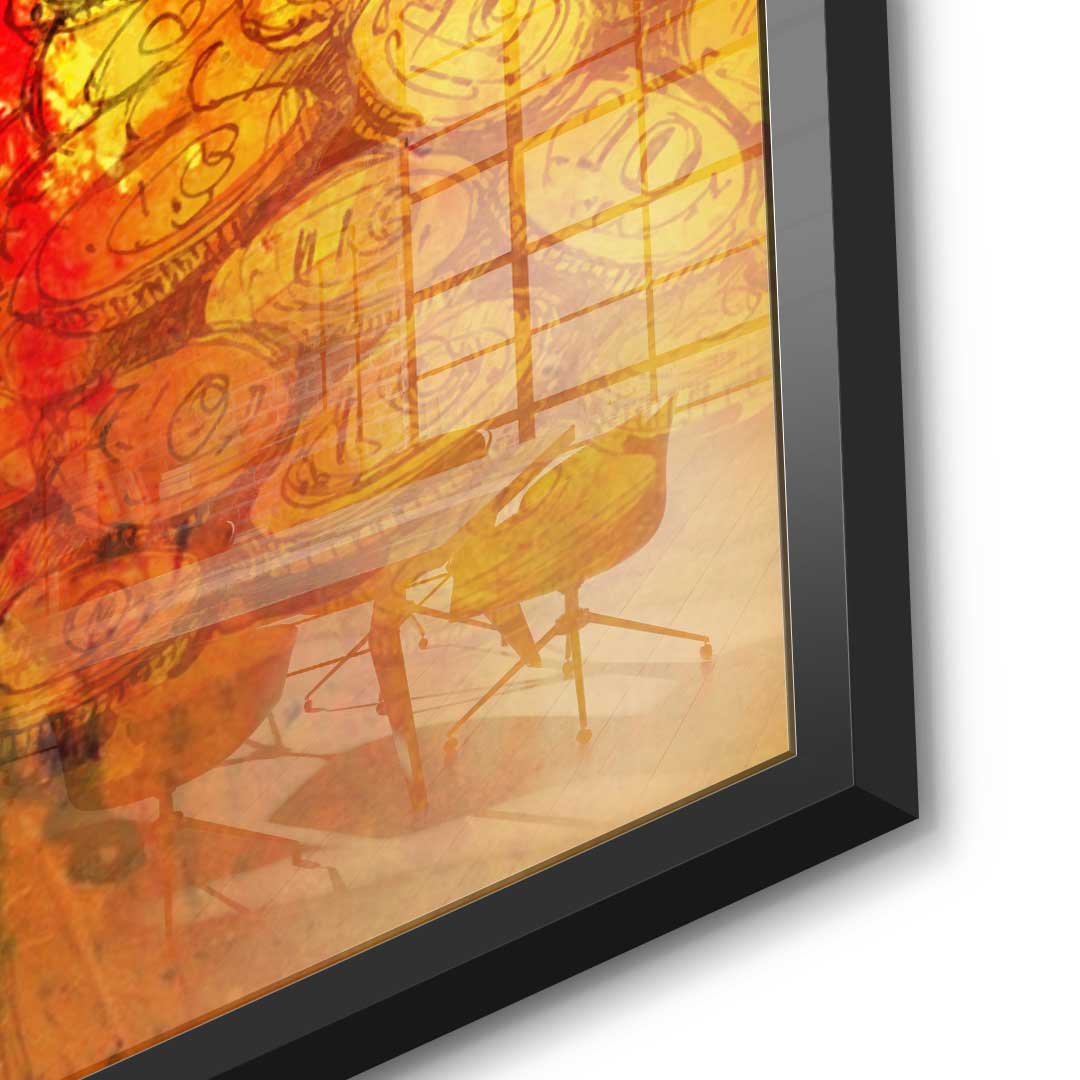 Time is money - acrylic glass