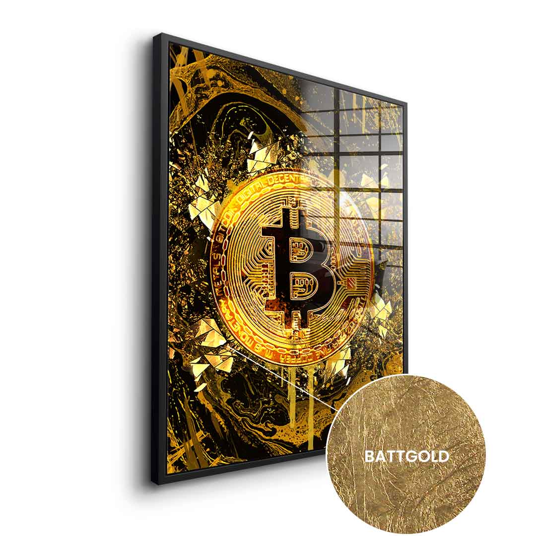Goldrush Bitcoin - Blattgold