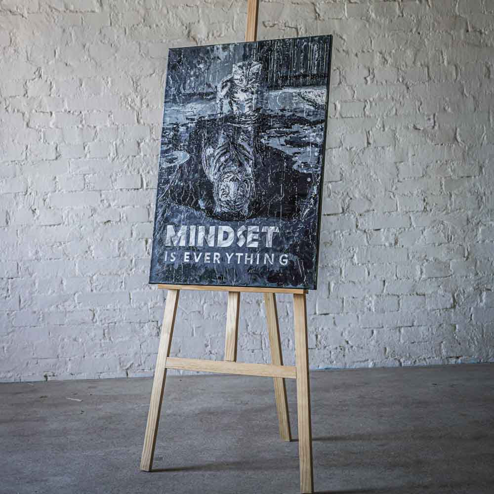 MINDSET IS EVERYTHING #tiger | GEMÄLDE