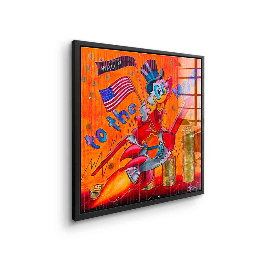 To the moon - Acrylic glass