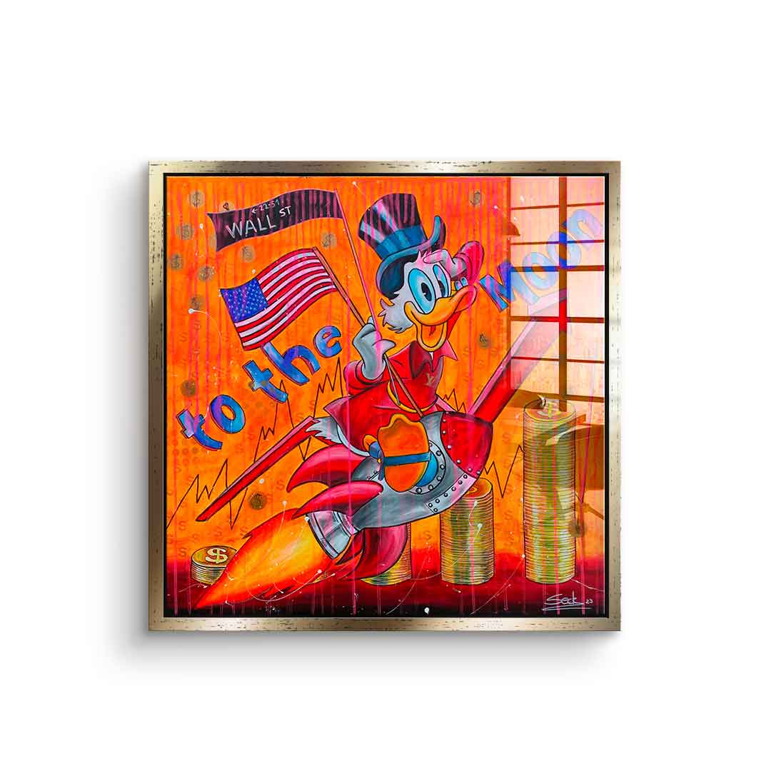 To the moon - Acrylic glass