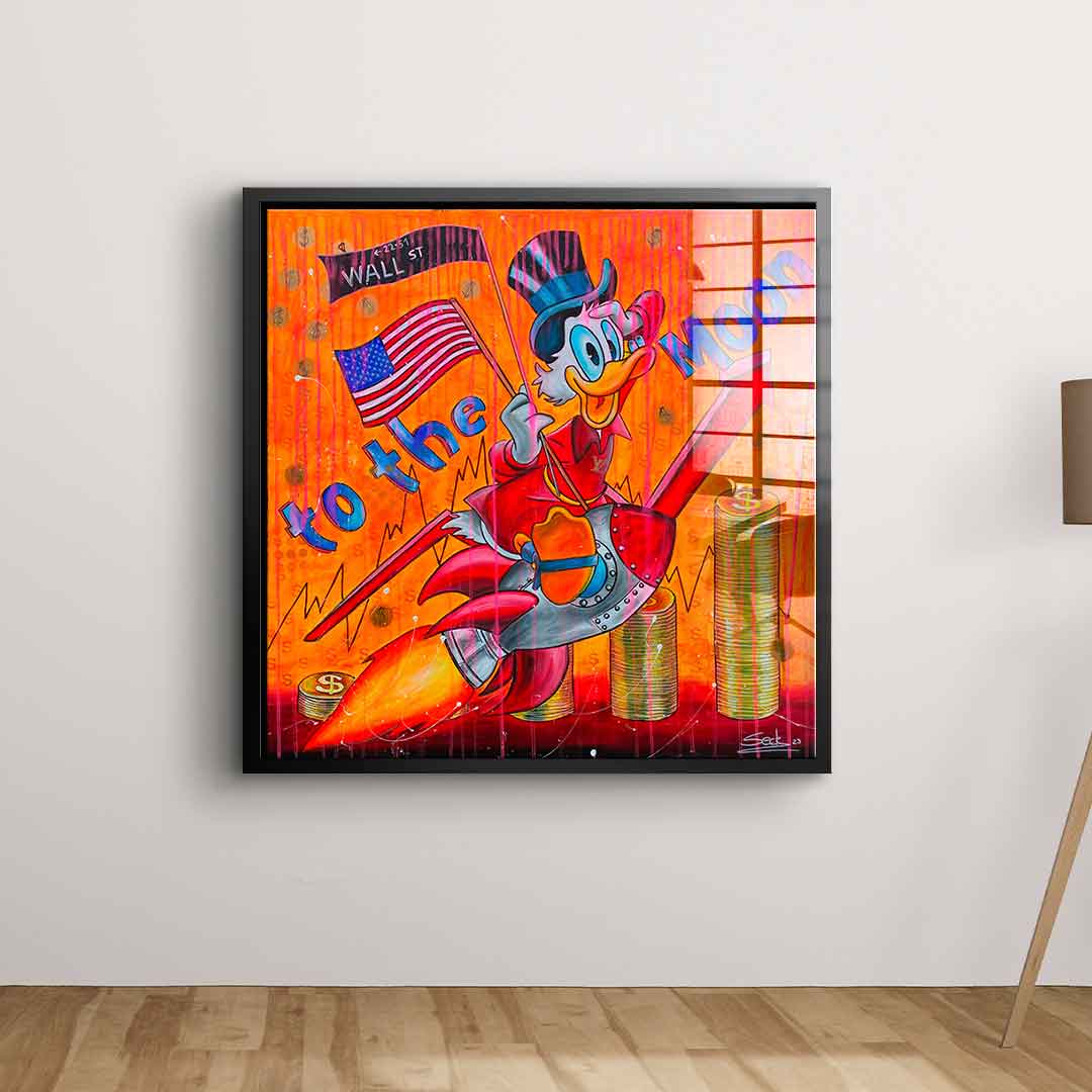 To the moon - Acrylic glass