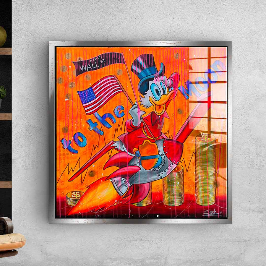 To the moon - Acrylglas