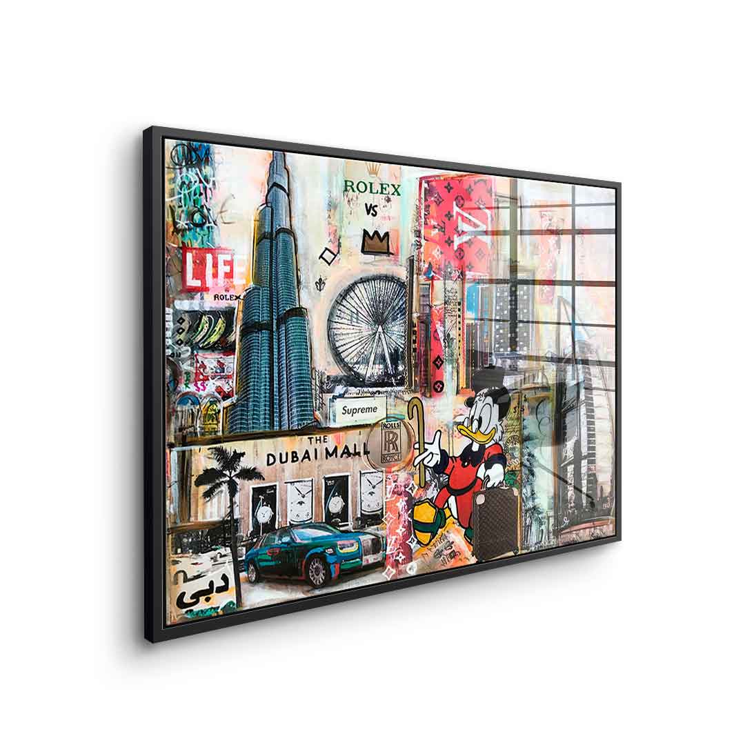 Scrooge McDuck in Dubai - Acrylic glass