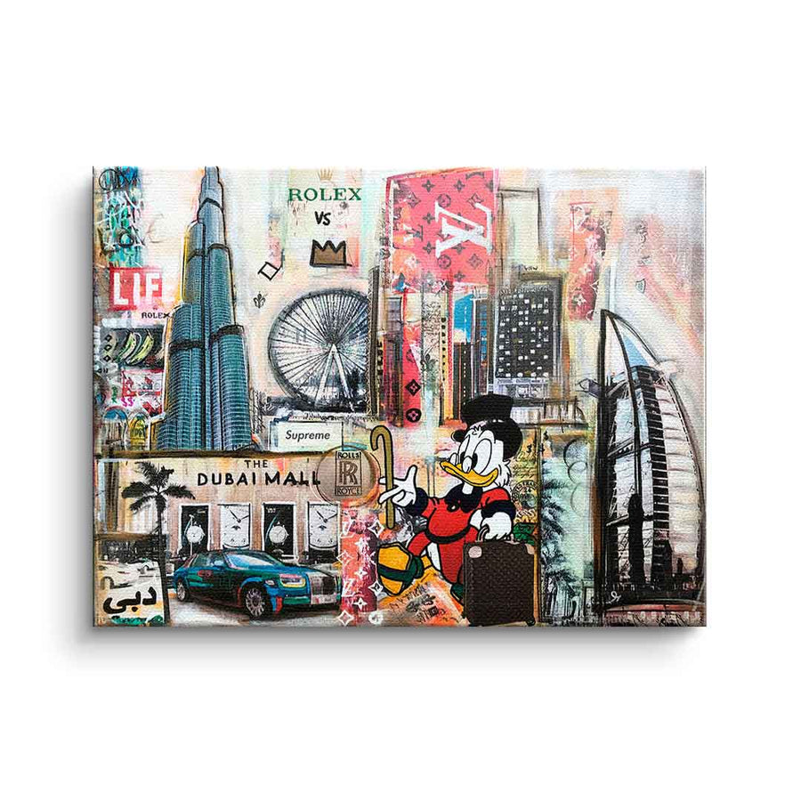 Scrooge McDuck in Dubai – front