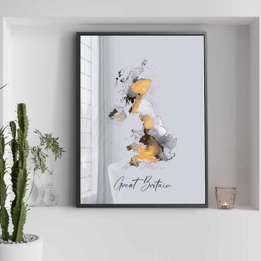 Abstract Countries - Great Britain - acrylic glass