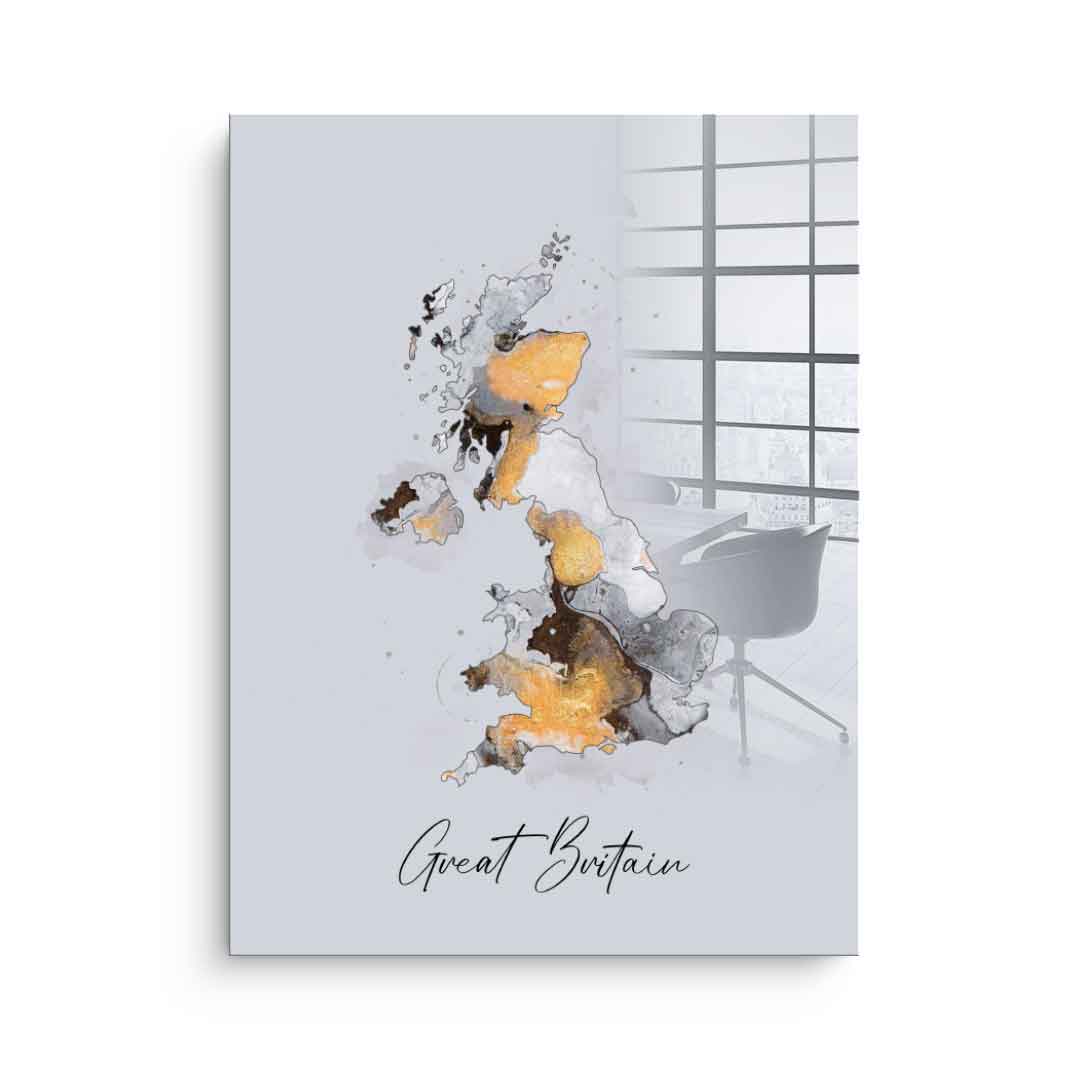 Abstract Countries - Great Britain - acrylic glass
