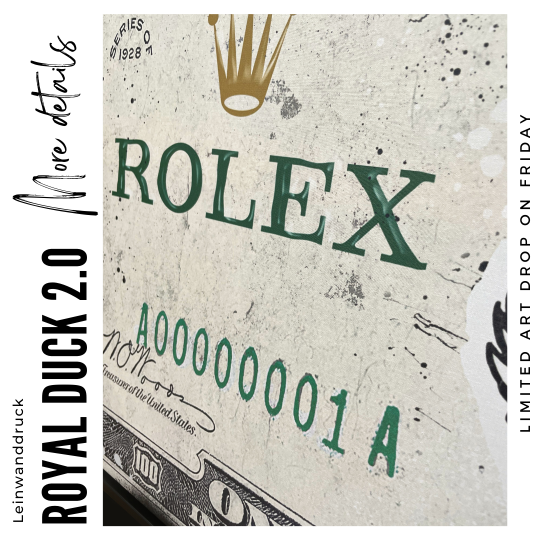 ROYAL DUCK 2.0 | LIMITED Wandbild Leinwandbild Kunstwerk