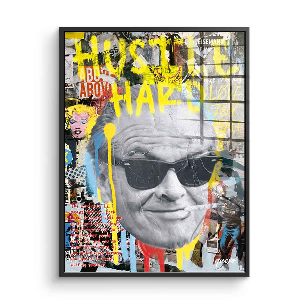 Hustle Hard - Acrylglas