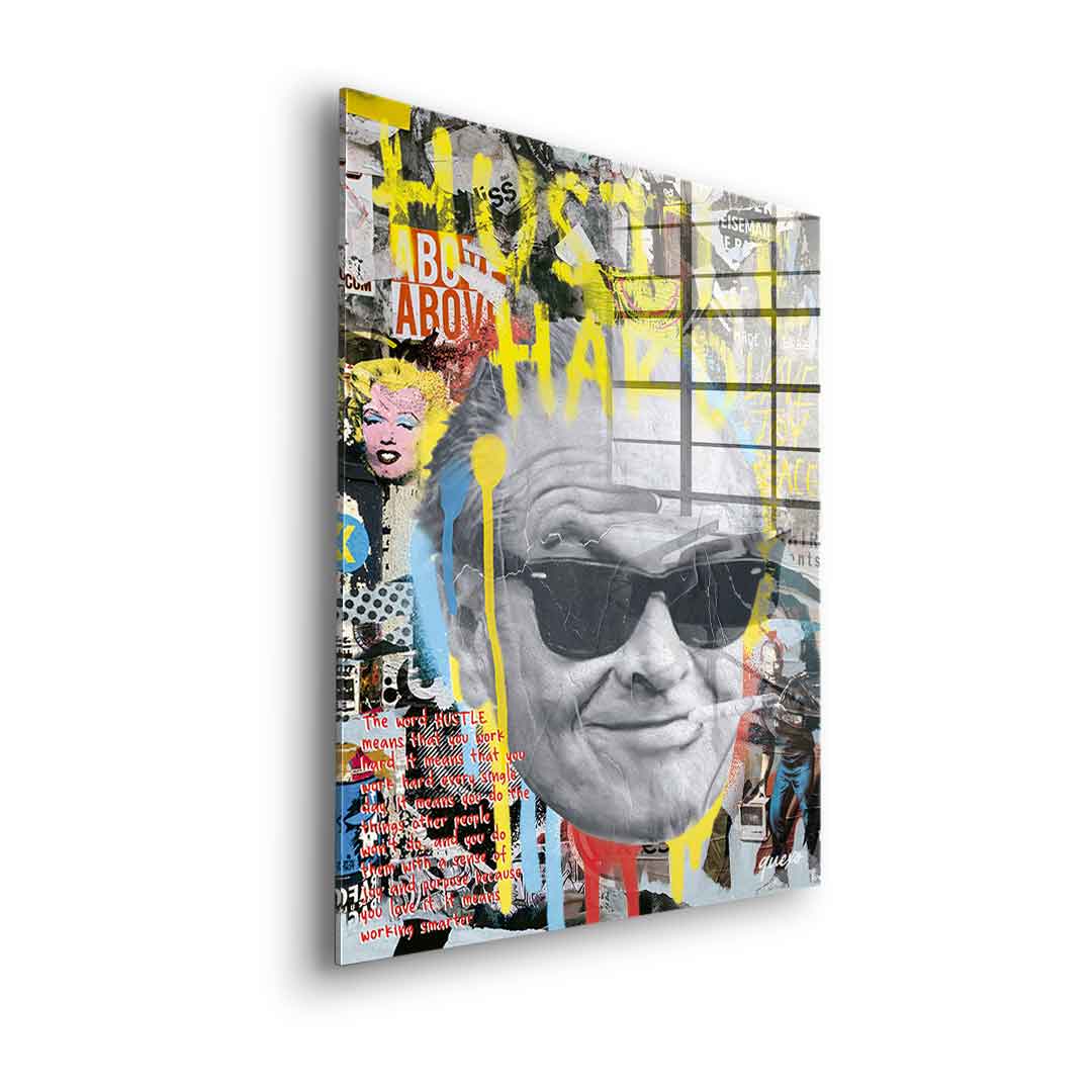 Hustle Hard - Acrylglas