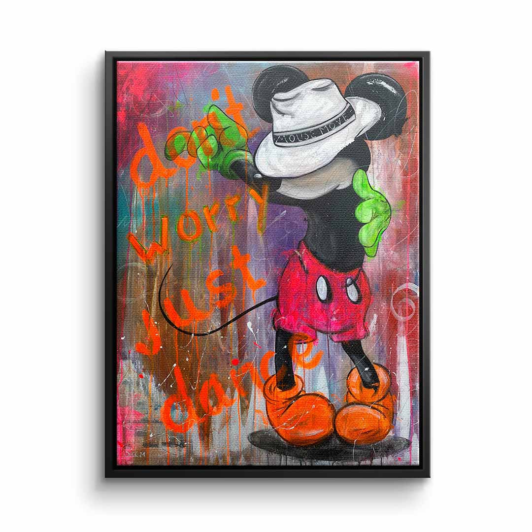 Premium motivational picture - Dont worry just dance - designed by