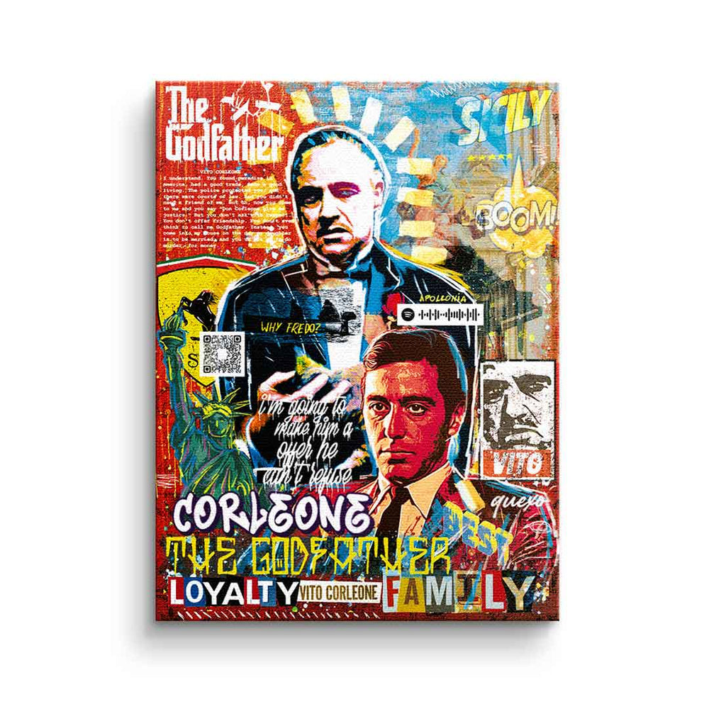 The Godfather Style als Leinwandbild – Film Wandbild von DOTCOMCANVAS®