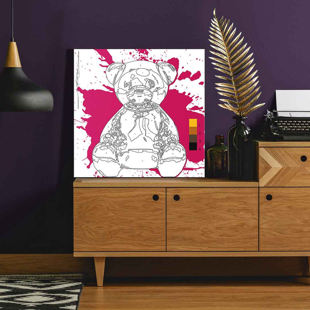 Bear Splash Leinwandbild – Ansicht 3