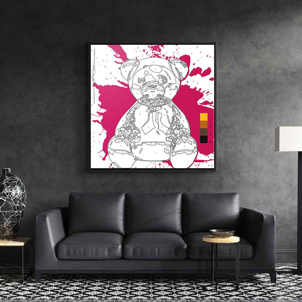 Bear Splash Leinwandbild – Ansicht 2