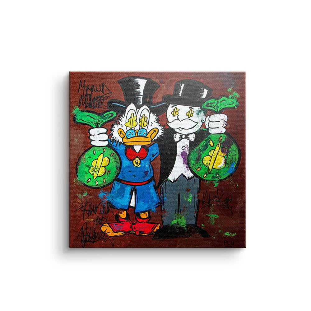 Hustle Friendship als Leinwandbild – Motivationsbild von DOTCOMCANVAS®