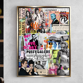 James Bond collage