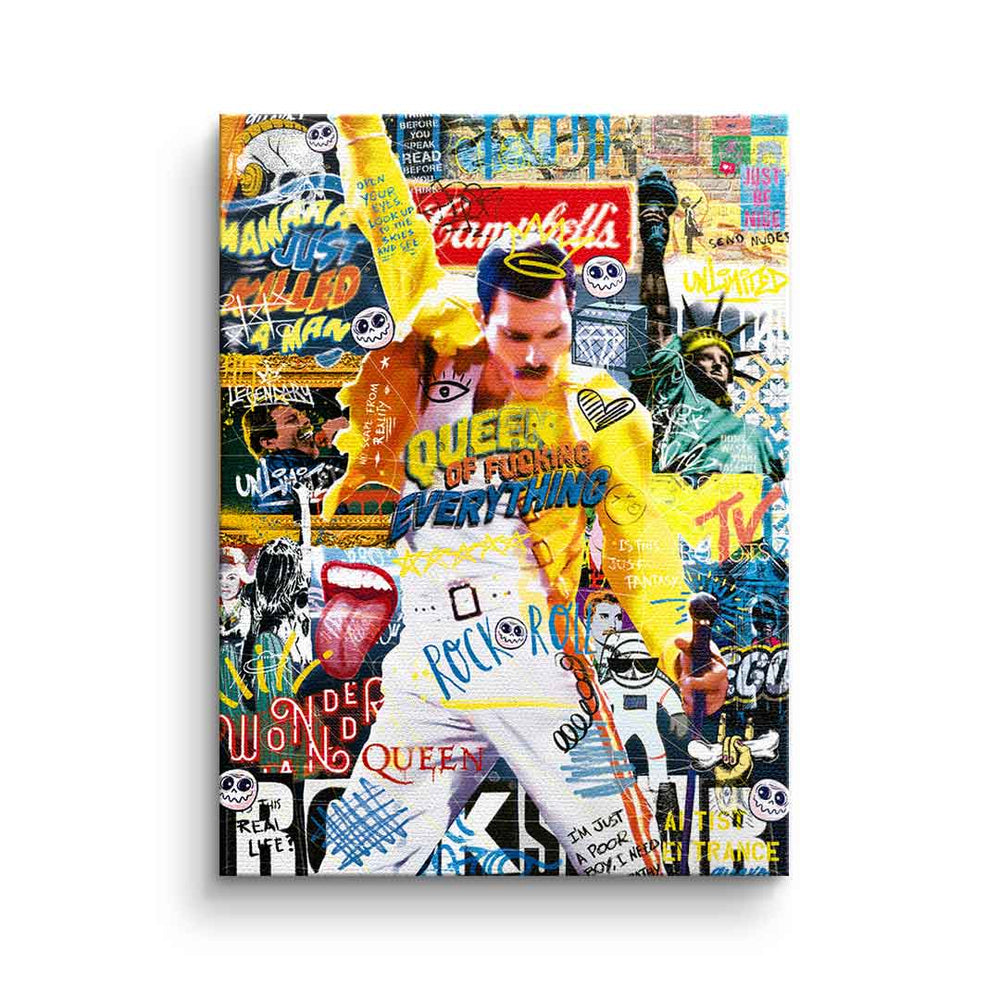 Queen of Everything als Leinwandbild – Pop Art Wandbild von DOTCOMCANVAS®